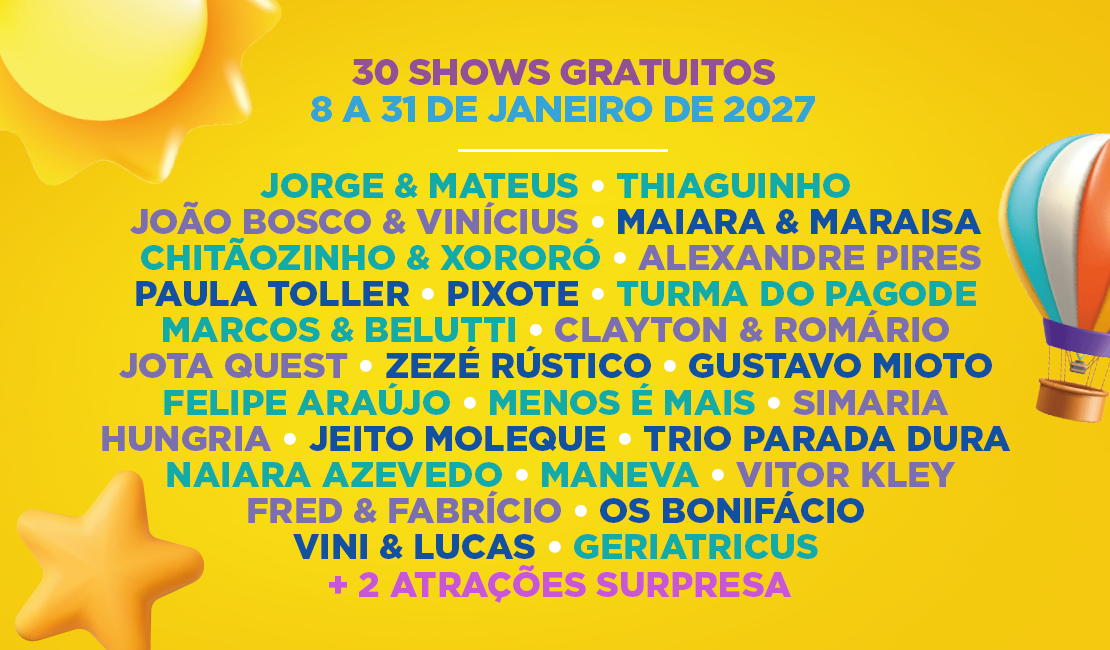 Shows janeiro 2027