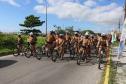 Policiamento da PM com bicicletas aumenta mobilidade no Litoral e proximidade com a população