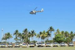Com apoio de helicóptero e 50 viaturas, PM desencadeia megaoperação no Litoral